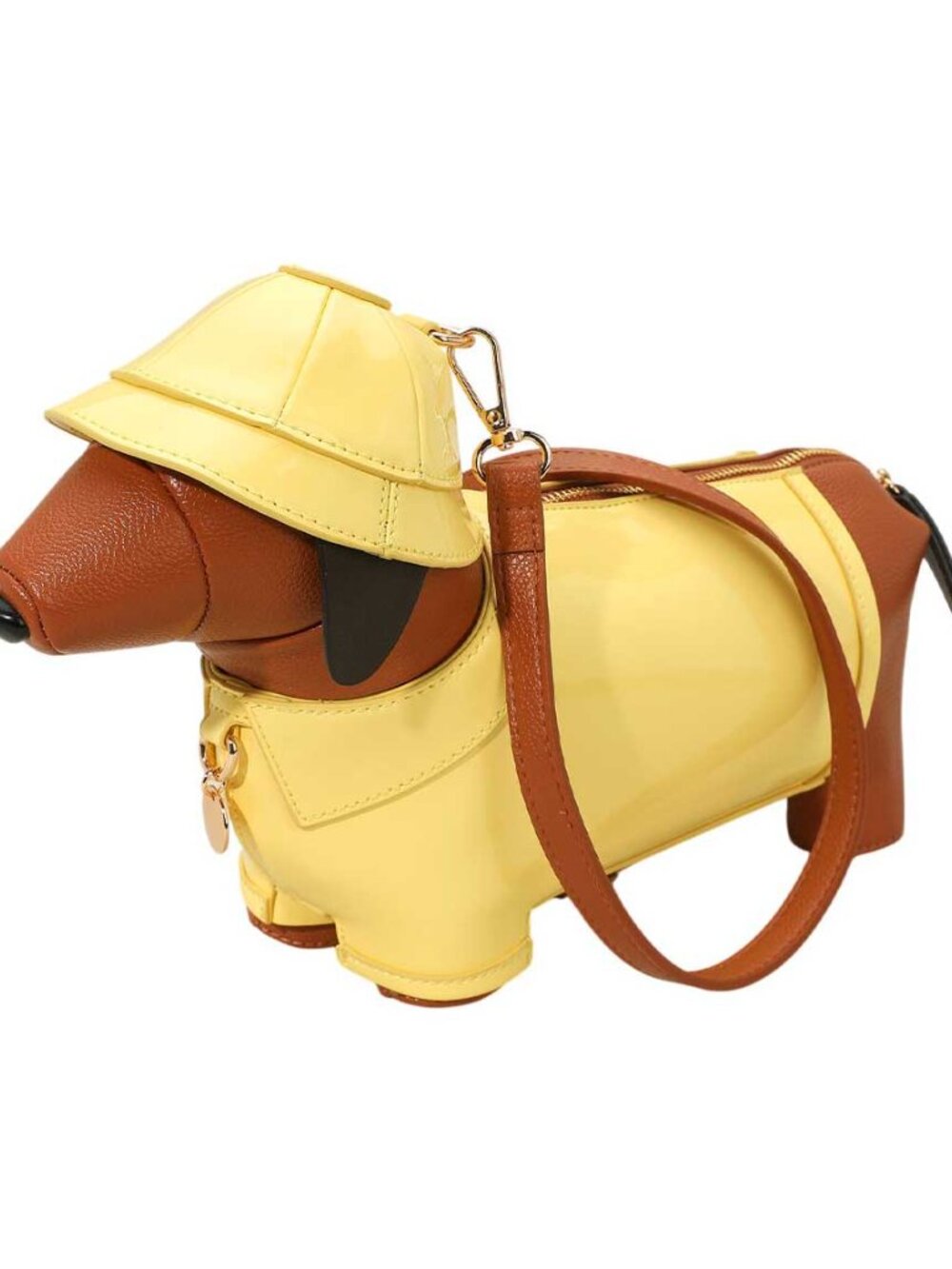Tigerstars Yellow Raincoat Puppy Crossbody Bag